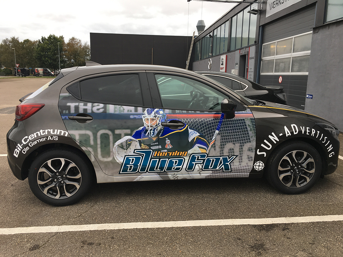 Bil folie Herning Blue Fox