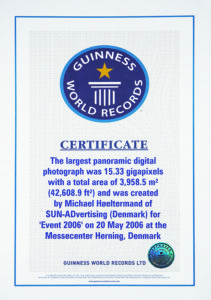 Guiness World Record certificate